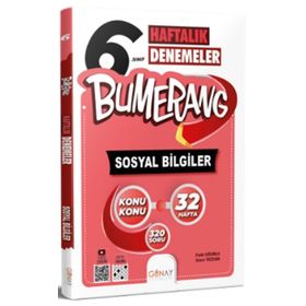 Günay Yayınları 6.Sınıf Sosyal Bilgiler Bumerang Konu Konu Haftalık Denemeler