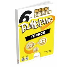 Günay Yayınları 6.Sınıf Türkçe Bumerang Konu Konu Haftalık Denemeleri