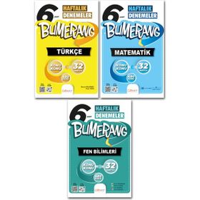 Günay Yayınları - 6. Sınıf Türkçe Matematik Fen Bilimleri Bumerang Haftalık Denemeler