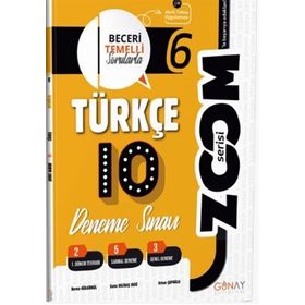 Günay Yayınları 6. Sınıf Türkçe Zoom 10 lu Branş Denemeler