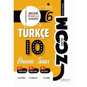 Günay Yayınları 6. Sınıf Türkçe Zoom 10 lu Branş Denemeler