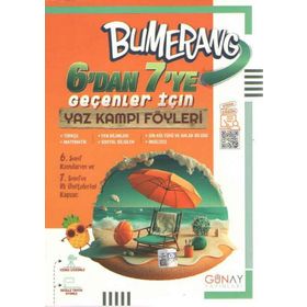Günay Yayınları - 6'dan 7'ye Geçenler İçin Bumerang Yaz Kampı Föyleri