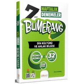 Günay Yayınları 7.Sınıf Bumerang 32 Haftalık Din Kültürü ve Ahlak Bilgisi Denemeleri