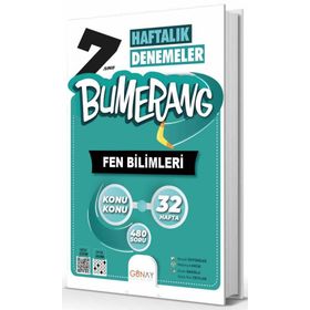 Günay Yayınları 7. Sınıf Bumerang 32 Haftalık Fen Bilimleri Denemeleri