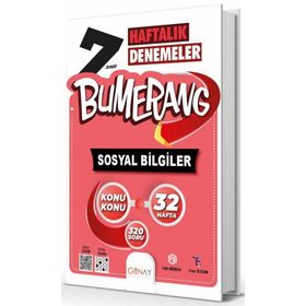 Günay Yayınları - 7.Sınıf Bumerang 32 Haftalık Sosyal Bilgiler Denemeleri