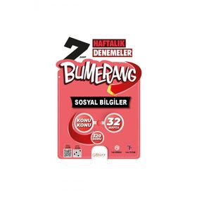 Günay Yayınları - 7.Sınıf Bumerang 32 Haftalık Sosyal Bilgiler Denemeleri