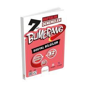 Günay Yayınları - 7.Sınıf Bumerang 32 Haftalık Sosyal Bilgiler Denemeleri