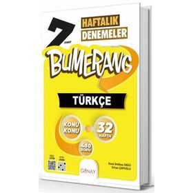 Günay Yayınları 7.Sınıf Bumerang 32 Haftalık Türkçe Denemeleri