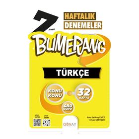Günay Yayınları 7.Sınıf Bumerang 32 Haftalık Türkçe Denemeleri