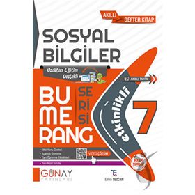 Günay Yayınları 7. Sınıf Bumerang Sosyal Bilgiler Defter Kitap