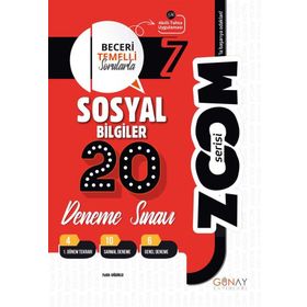 Günay Yayınları 7. Sınıf Sosyal Bilgiler 20’li Branş Deneme