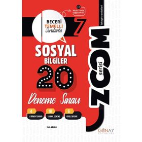 Günay Yayınları 7. Sınıf Sosyal Bilgiler 20’li Branş Deneme