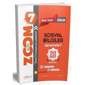 Günay Yayınları 7. Sınıf Sosyal Bilgiler Zoom Serisi 20 Deneme