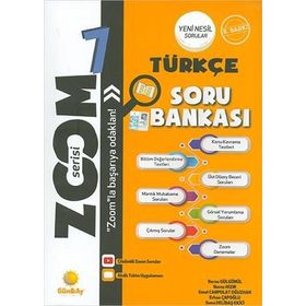 Günay Yayınları 7. Sınıf Zoom Türkçe Soru Bankası