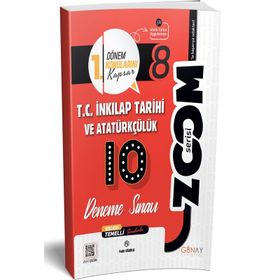 Günay Yayınları - 8. Sınıf 10'lu T.C. İnkılap Tarihi ve Atatürkçülük 1. Dönem Denemeleri