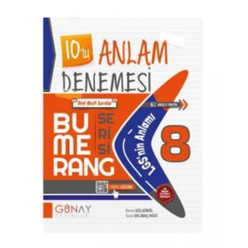 Günay Yayınları - 8. Sınıf Anlam Denemesi 10'lu Bumerang Deneme