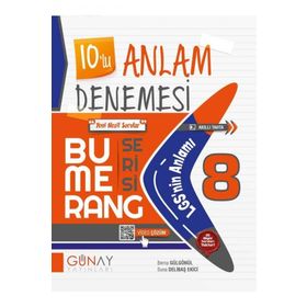 Günay Yayınları - 8. Sınıf Anlam Denemesi 10'lu Bumerang Deneme