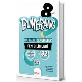 Günay Yayınları 8. Sınıf Bumerang 32 Haftalık Fen Bilimleri Denemeleri