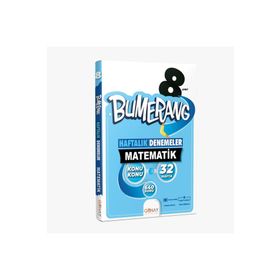Günay Yayınları 8. Sınıf Bumerang 32 Haftalık Matematik Denemeleri