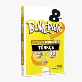 Günay Yayınları 8. Sınıf Bumerang 32 Haftalık Türkçe Denemeleri
