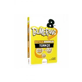 Günay Yayınları 8. Sınıf Bumerang 32 Haftalık Türkçe Denemeleri