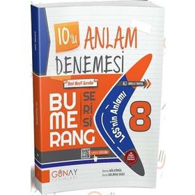 Günay Yayınları 8. Sınıf Bumerang Serisi 10'lu Anlam Denemeleri