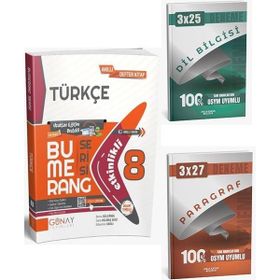 Günay Yayınları 8. Sınıf Bumerang Türkçe Etkinlikli Soru Bankası