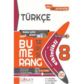 Günay Yayınları 8. Sınıf Bumerang Türkçe Etkinlikli Soru Bankası