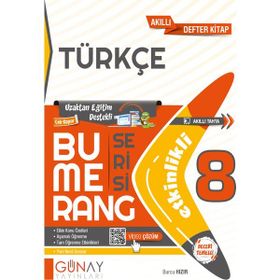 Günay Yayınları 8.Sınıf Etkinlikli Bumerang Etkinlikli Türkçe Kitap