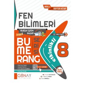 Günay Yayınları - 8. Sınıf Fen Bilimleri Etkinlikli Bumerang