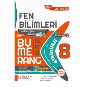 Günay Yayınları - 8. Sınıf Fen Bilimleri Etkinlikli Bumerang