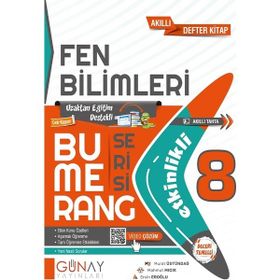 Günay Yayınları - 8. Sınıf Fen Bilimleri Etkinlikli Bumerang