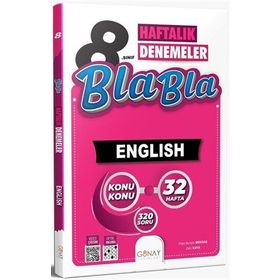 Günay Yayınları 8. Sınıf İngilizce Bla Bla Haftalık Denemeler