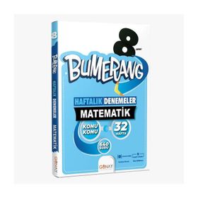 Günay Yayınları 8. Sınıf Lgs Bumerang 32 Haftalık Matematik Denemeleri