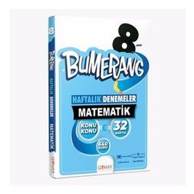 Günay Yayınları 8. Sınıf Lgs Bumerang 32 Haftalık Matematik Denemeleri