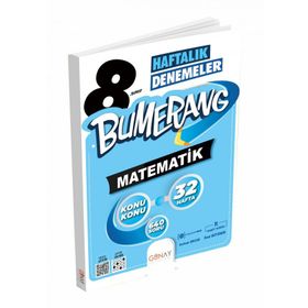 Günay Yayınları 8. Sınıf Lgs Bumerang 32 Haftalık Matematik Denemeleri
