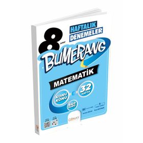 Günay Yayınları 8. Sınıf Lgs Bumerang 32 Haftalık Matematik Denemeleri