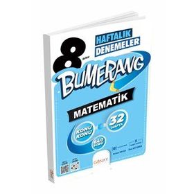 Günay Yayınları 8. Sınıf Lgs Bumerang 32 Haftalık Matematik Denemeleri