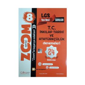 Günay Yayınları 8. Sınıf LGS T.C. İnkılap Tarihi Ve Atatürkçülük Zoom Serisi 24 Deneme
