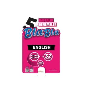 Günay Yayınları - Bla Bla 5. Sınıf English Haftalık Denemeler