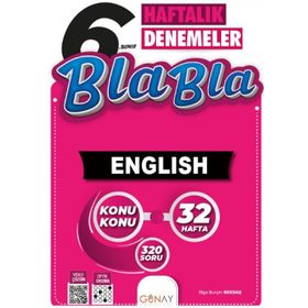 Günay Yayınları - Bla Bla 6. Sınıf English Haftalık Denemeler