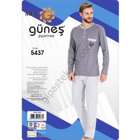 Güneş 5437 Uzun Kol Mevsimlik Erkek Pijama Takımı
