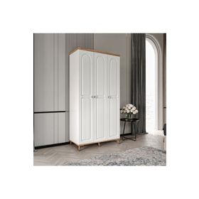 GuneyStore Bohem 3 Kapaklı Komple MDF Gardırop
