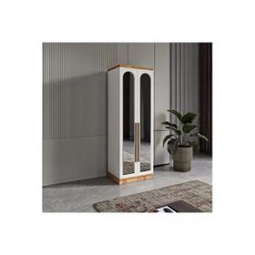 GuneyStore Flora 2 Kapaklı Aynalı Komple MDF Gardırop