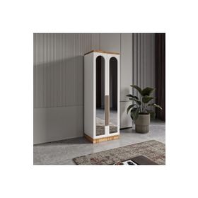 GuneyStore Flora 2 Kapaklı Aynalı Komple MDF Gardırop