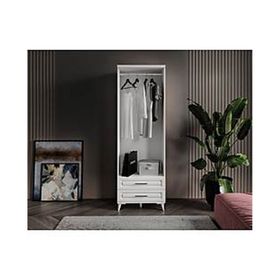 GuneyStore Gözde 2 Kapaklı Beyaz Gardırop