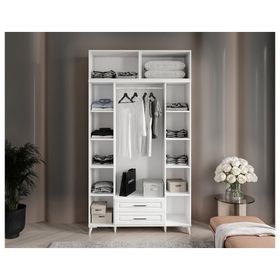 GuneyStore Gözde 4 Kapaklı Beyaz Gardırop