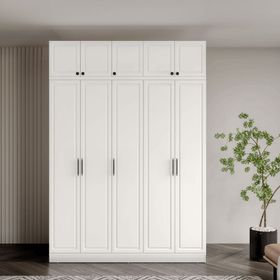 GuneyStore Milas 5 Kapaklı Komple MDF Yüklüklü Gardırop