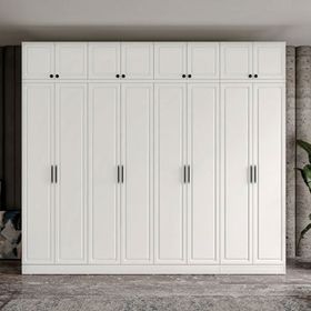 GuneyStore Milas 8 Kapaklı Komple MDF Yüklüklü Gardırop