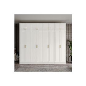GuneyStore Milas Gold 8 Kapaklı Komple MDF Yüklüklü Gardırop